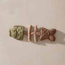 1个鱼骨形猫玩具，猫咪磨牙棒，耐用猫抓棒，猫咪互动玩具 - 魚骨頭 - 查看 7