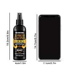 3D打印机粘合剂，120ml 3D打印机胶水喷雾，3D打印配件，适用于所有3D打印机构建平台，可与PLA/ABS/PETG/TPU/ASA线材配合使用，减少翘曲且不留残胶。 - 120ml - 查看 8