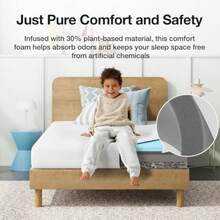 Novilla Colchon Individual colchon de Cama Individual de 6 Pulgadas para niños colchon de Es viscoelastica de Gel para sueño Fresco y Alivio de presion colchon Certificado CertiPUR-US tamaño - Individual - Ver 6