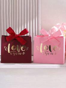 10/24pcs Foldable Gift Boxes, Gift Bags Suitable For Jewelry, Candy, Dessert Packaging