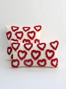 1个45*45厘米毛绒装饰枕套，适用于节日、情人节、母亲节、周年纪念日、沙发和客厅装饰。单面毛绒设计，不含枕芯。 - 彩色 - 查看 6