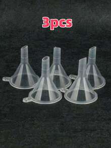 3pcs/5pcs Liquid Filling Funnel, Transparent Mini Small Diameter Cosmetic Funnel, Small Bottle Funnel - Clear - View 10