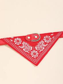 Medium Dog Collar & Bib, Suitable Gift For Pet Owners - Red - View 4