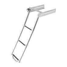 Portable Steps Boat Ladder, Foldable Boat Ladder, Stainless Steel Ladder - Silver - View 8