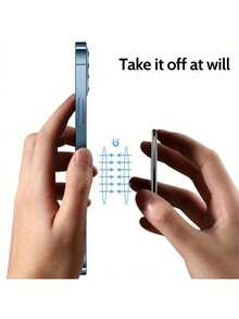 New Universal Magnetic Alloy Electroplated Ring Holder, Adhesive-Free Magnet Mount, Dual-Hinge Foldable Phone Stand, Multi-Angle Adjustment, Grip Kickstand - 0.16 Inch Slim Design, 2.28 Inch Diameter - Multicolor - View 7