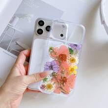 时尚磁吸镂空TPU防震保护壳，兼容苹果手机，适合作为情侣、女儿、女友、少女的生日和圣诞礼物。 - 無色 - 查看 1