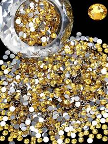 1000/2000/3000 颗树脂水钻，4 毫米银色平底透明非热修复水晶水钻，适用于 DIY 工艺品、杯子、瓶子、玻璃杯、衣服、散装闪闪发光水晶石、工艺装饰