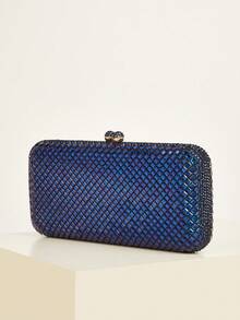 亮片、时尚、优雅、简约、个性化、经典晚宴包，适合约会、日常、下午茶、派对、舞会、俱乐部、生日、晚宴、宴会等场合。 - 寶藍色 - 查看 3