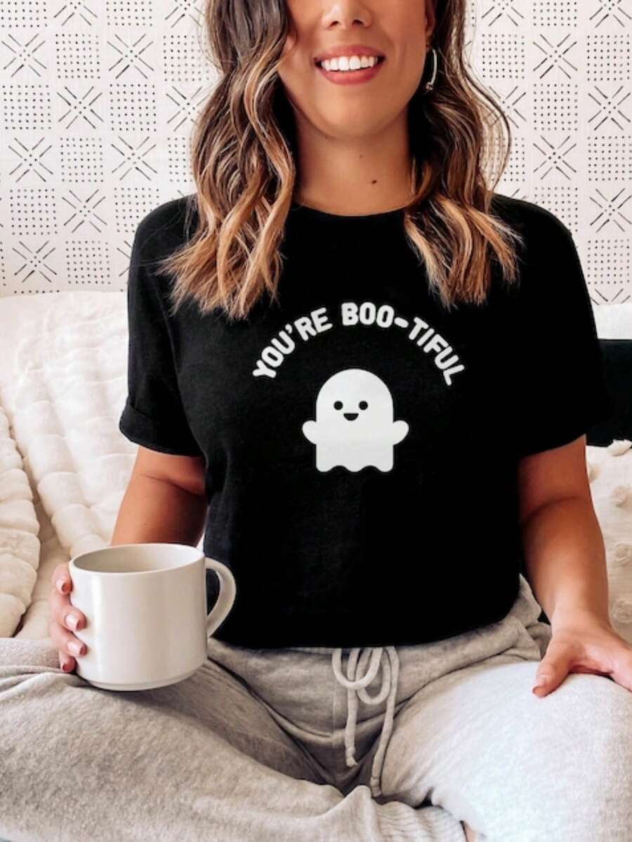 Women T-Shirts - 黑色 - 查看 1