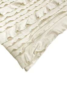 奶油色露背褶皱修身长款连衣裙 | 适合约会和海滩的修身度假连衣裙 - 杏色 - 查看 8