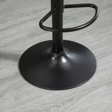 Set med 2 barstolar, höjdjusterbara barstolar med ryggstöd, snurrbara bistrostolar i brunt konstläder, perfekt för kök och bar. - Kastanjebrun - Visa 8