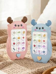 Interactive Baby Music Phone: Music, Animals And Over 10 Sound Effects, 2 Switchable Modes, Available In Pink And Blue - Multicolor - View 7