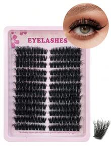216 Pcs D Curl Individual Eyelash Cluster 80P D Curl DIY Eyelash Cluster Left & Right Matched Super Dense Fluffy Reusable Independent Eyelash Extension Makeup Suitable For Home Use Outings Daily Life Dates Parties Music Festival And Travel Essential - D - View 2
