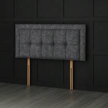 3ft Single Coniston Velvet Venice Headboard 20inch - Blue - View 3