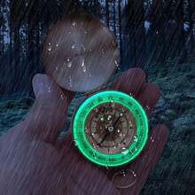 1pc Copper Glow-In-The-Dark Survival Compass, Waterproof, Enhances Visibility For Camping & Hiking - Essential Nighttime Adventure Tool For Trekking, Camping, Hunting, Climbing, Exploration, Outdoor Navigation, Perfect Gift For Adventurers - Multicolor - View 11