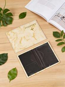 Style Minimalist Passport Holder, Pu Passport Case,Waterproof Lightweight Travel Document Organizer, Multi-Functional Passport Wallet With Coin Pocket Ticket Holder Id Card Slots, Versatile Loose Change Pouch Document Organizer - Multicolor - View 8