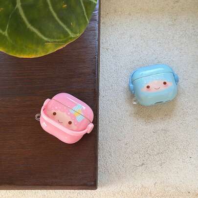 Cute Matching Pink & Blue Cartoon Earphone Case Compatible With Airpods Pro 2, Protective Cover Compatible With Apple Pro, 4, Simplistic 3, 1/2 Generation, Suitable For Women And Men