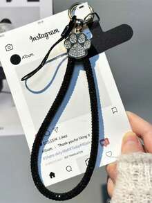 2026新年、情人节、蝴蝶结金色心形手机挂绳、简约星星吊坠腕带、可拆卸挂绳、多功能户外手持挂绳、防丢防盗手机壳挂饰、附赠礼品垫，适合在生日、节日等场合赠送给母亲、家人、朋友。 - 彩色 - 查看 2