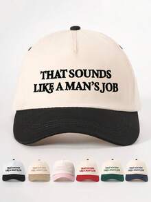 Mũ lưỡi trai nữ thêu chữ "WIFEY" phối màu, có thể điều chỉnh, kiểu dáng thường ngày, thích hợp cho du lịch mùa xuân/thu, đi biển, unisex, dành cho giới trẻ. - Mũ bóng chày - Xem 16