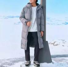 Nike New Men's Warm Woven Long Down Jacket