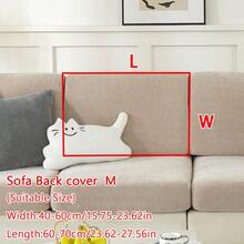 1pc Four Seasons Universal Plain Chenille Jacquard Non-Slip Sofa Seat Cushion Cover. Simple And Modern Style, Soft And Skin-Friendly, Pet-Proof And Elastic Sofa Cover. Suitable For Living Room L-Shaped Combination Sofa, 1/2/3/4 Seat Sofa. - Khaki - View 16