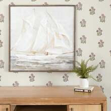 1 Roll Of Simple Plant Flower Wallpaper, Exquisite Indoor Decoration Film, Suitable For Decorating Wallpaper In Living Rooms And Bedrooms, Various Room Wall Decoration Wallpapers, Cabinet Wall Renovation, Easy To Install, Handmade Craft Film - Multicolor - View 2