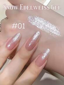 12毫升 冬春美甲 雪绒花 白色 蓝色 粉色 红色 闪粉凝胶指甲油 2026 全效美白 流行白色闪光 新年亮片 情人节美甲 适用于美甲沙龙 家用DIY美甲 美甲用品 - 彩色 - 查看 14