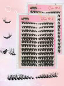 216pcs Faux Mink Eyelashes, Fluffy & Curly, Natural Looking, Suitable For DIY Home Use, 8-16mm Mixed Length To Meet Daily Needs, Reusable False Eyelashes - D - View 5