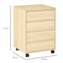 HOMCOM Filing Cabinets - Couleur bois - Voir 4