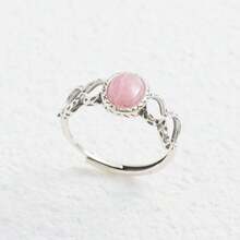 Byzantine Lapis Lazuli Ring S925 Silver 8x6mm Oval Midnight Blue Stone, Openwork Filigree Vintage Band Celestial Jewelry Mystic Statement Gift - Silver - View 4