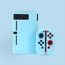 3pcs TPU Solid Color Protective Case Soft Shell Set For Nintendo Switch, Anti-Drop Protection - Baby Blue - View 6