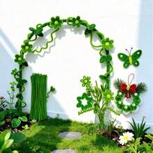 100/200/300 piezas de hebras sueltas de paja verde, suministros de artesanía de paja aptos para manualidades y proyectos hechos a mano, regalos creativos, decoraciones de fiesta, suministros de artesanía suaves para manualidades, florales, artes (0.24x12 pulgadas/6mm X 30cm) - Multicolor - Ver 7