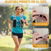 Running Hydration Vest Backpack, Camel Hydration Backpack Water Backpack, Lightweight Daypack For Hiking Trail Running Cycling Race Marathon For Women Men(Only Backpack Without Bladder) - Black - View 4