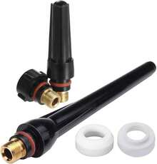 Zinger 53pcs TIG Welding Torch Stubby Gas Lens #10 Glass Cup Kit Accessories For WP-17\/18\/26 TIG Welding Torch - ColorA - 查看 3