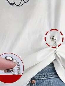 2/4/6pcs Adjustable Magnetic Pant Clips And Sleeve Clips - Alloy Material, Detachable Hem Clips, Suitable For Pants And T-Shirts, Seamless Fastening Clothing Waist Cincher