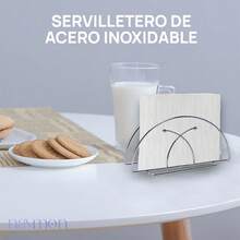 TendenciaServilletero Porta Servilletas Acero Inoxidable Cocina MesaCalidad premium - Ab - Ver 3