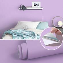 1 Roll Macaron Style Solid Color Peel And Stick Wallpaper, Textured Fashionable Self-Adhesive Contact Paper, Waterproof, Oil/Heat Resistant PET Aluminum Foil, Removable And Reusable Wall Decals In Multiple Colors, Easy To Install For Kitchen, Bedroom, Living Room, Dorm, No Damage - Multicolor - View 44