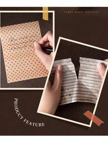 30 tờ/gói Giấy chất liệu vân cổ điển Giấy scrapbooking dùng cho sổ nhật ký, giấy thủ công trang trí cho sổ lưu niệm 10 mẫu thiết kế - Nhiều màu - Xem 5