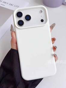 Liquid Silicone 3-Layer Full Coverage Soft Rubber Phone Case, Shock-Proof Protective Cover With Anti-Scratch Microfiber Lining, Compatible With IPhone 17, 17 Air, 17 Pro, 17 Pro Max, 13, 11, 16 Pro Max, 15, 14 Plus, 12 - Pure White - View 7