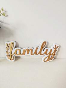 1pc Wooden Letter Pattern Hanging Decoration Best Gifts Birthday Graduation - Multicolor - View 5