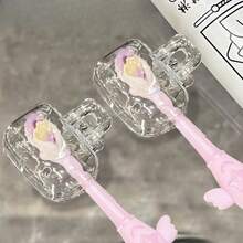 1/2/3/5Pcs Toothbrush Head Protector, An Essential For Health, Easy-Open And Easy-Close Design, Suitable For Home, Travel, Bathroom, And Office Use, Keeps Brush Heads Clean, A Hygienic Accessory, Portable Plastic Material - 隨機顏色 Random color - 查看 3