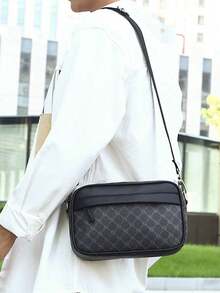 Men's Fashion Casual Messenger Bag, Large Capacity Youth Street Crossbody Bag, New Style Gift