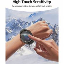 3pcs Tempered Glass Screen Protector For Fenix 8 Pro AMOLED 47MM 51MM Smartwatch, Scratch-Resistant, Suitable For Sports And Daily Use, Anti-Fingerprint Coating, Smooth Touch, Durable Protection, Essential For Tech Enthusiasts, 0.33mm Ultra-Thin, 9H Hardness, 2.5D Rounded Edges, Christmas Gift - 3pcs, Transparent - View 2
