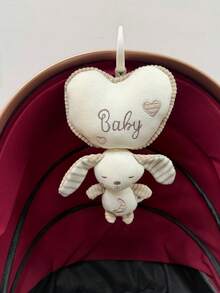 1pc Baby Stroller Hanging Plush Rattle Doll With Music Box, Newborn Baby Stroller Activity Hanging Doll With Crinkle Paper And BB Device, Suitable As Gift - Multicolor - View 9