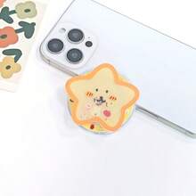 Cute Five-Pointed Star Dog Expression Phone Holder - Magnetic, Retractable Airbag Design - Desktop Phone Stand - Simple, Cute, And Portable. - Five-pointed Star Rocking Horse - View 4