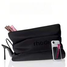This Cosmetic Bag/Storage Bag/Cosmetic Box Is In The Same Style As Hailey's And Is From The Hailey Brand. It Offers Plenty Of Space And Is Soft And Skin-Friendly. - 黑色收納袋45*35 - 查看 2