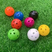 1/12/24pcs Colorful Plastic Balls With Holes, Stress Relief Balls, Suitable For Outdoor Sports, Home Entertainment, Backyard Games, Birthday Parties, Party Favors - Multicolor - View 5