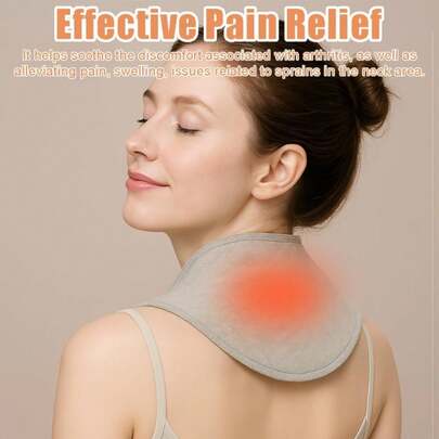 Reusable Portable Neck Warmer, Suitable For Storing Heating Pad & Herbal Pad, Can Relieve Arthritis Pain, Swelling And Sprains