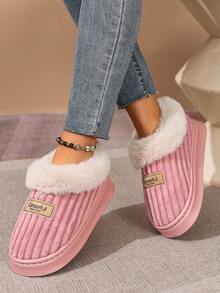 时尚舒适保暖情侣拖鞋 - 加厚羊毛内里，温暖舒适 - 室内外皆宜 - 防滑加厚鞋底 - 防寒加厚保暖短靴 - 节日必备礼物