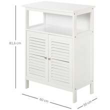 Kleankin Bathroom Shelves & Corner Shelves - White - View 7